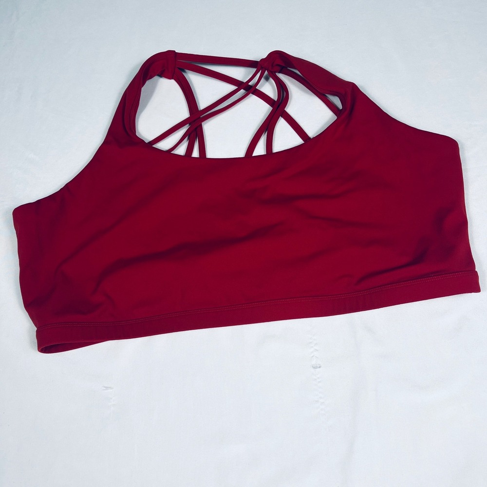 Idyllwind Miranda Lambert Red Strappy Back Sports Bra XXL Activewear Yoga Gym